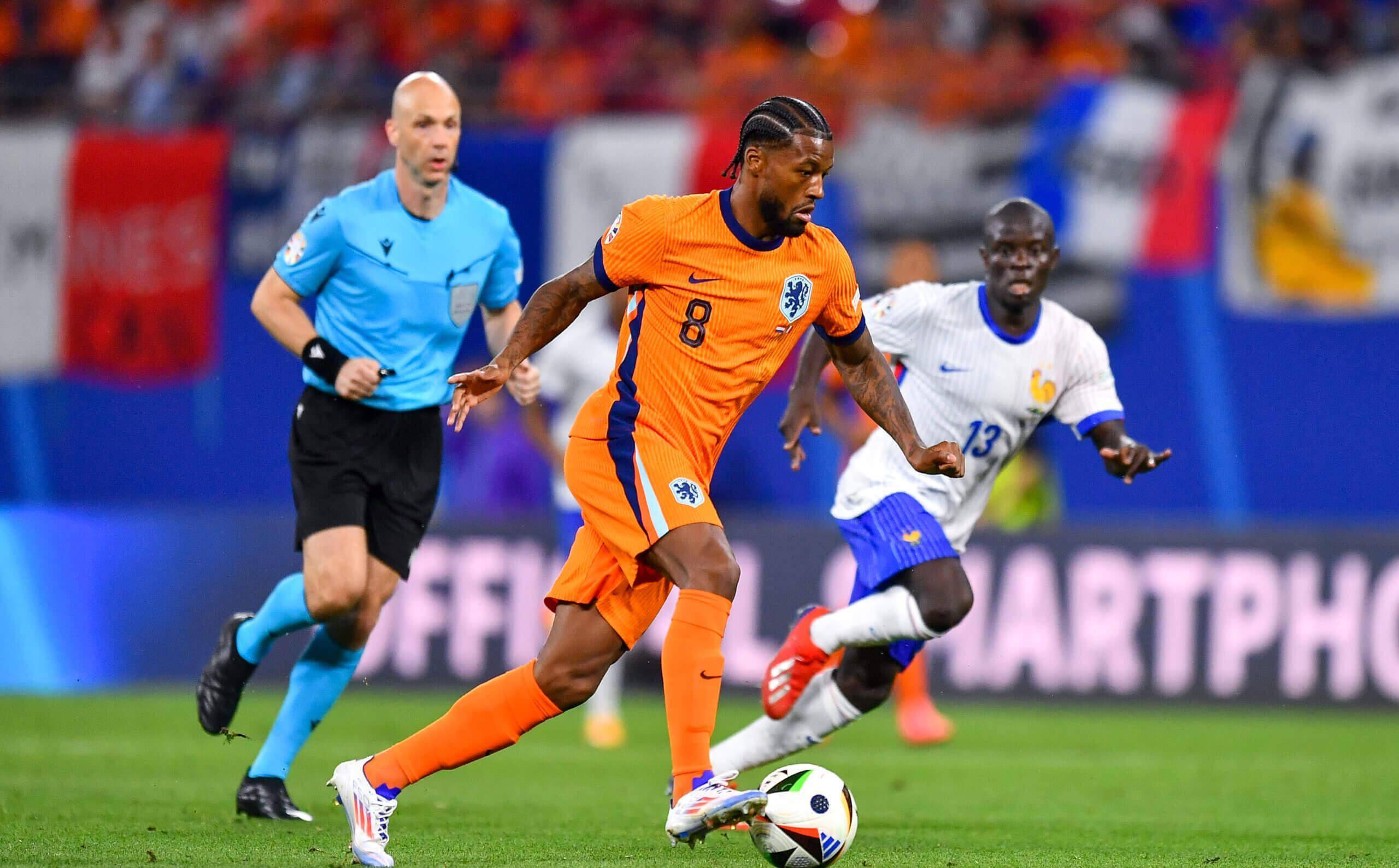 荷兰国家足球队在欧洲锦赛上大胜